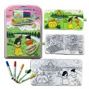 水洗彩繪布書
